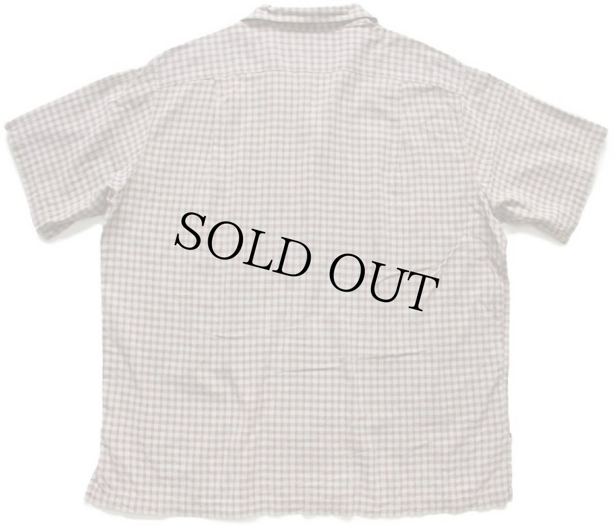 画像2: 90s ポロ ラルフローレン ADAMS チェック ポケット付き 半袖 オープンカラー オックスフォード コットンシャツ XL★インド綿 (2)