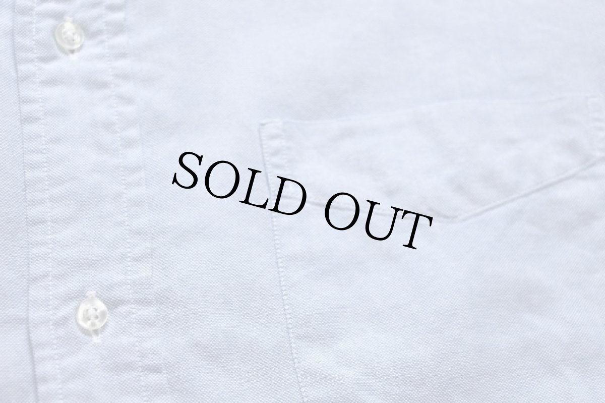 画像5: 70s USA製 Brooks Brothersブルックスブラザーズ Makers 6ボタン ボタンダウン 半袖 オックスフォード コットンシャツ サックス 16 (5)