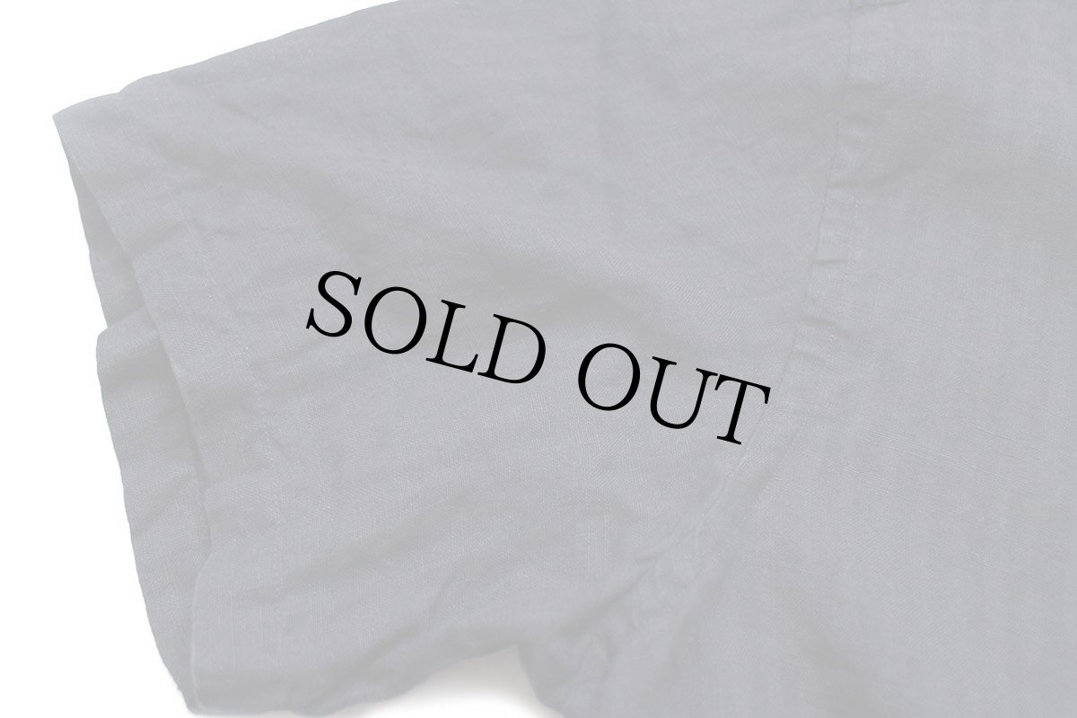 画像7: DKNY ダナキャラン ニューヨーク 織り柄 チェック 比翼 半袖 リネンシャツ 黒 XXL★特大 (7)