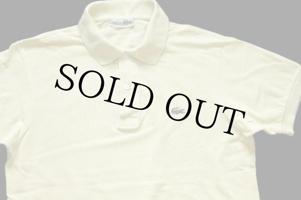 70s フランス製 CHEMISE LACOSTE ラコステ ワンポイント コットン