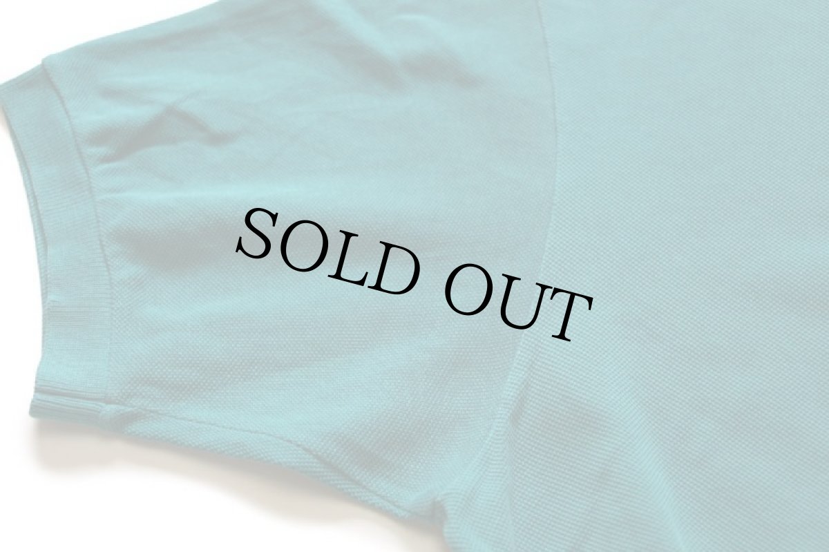 画像6: 80s フランス製 CHEMISE LACOSTE ラコステ LOISIRS ワンポイント ポケット付き コットン 鹿の子 ポロシャツ 緑 4★239 (6)