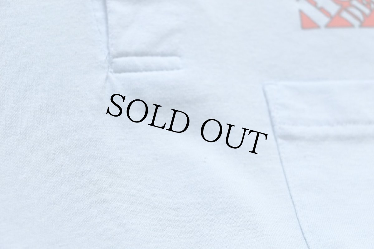 画像6: 80s USA製 Hanes THE HOME DEPOT ホームデポ ロゴ JUST ANOTHER DAY IN PARADISE! 両面プリント ポロシャツ 水色 L (6)