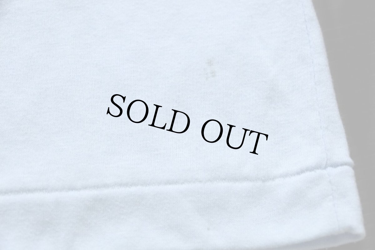 画像7: 80s USA製 Hanes THE HOME DEPOT ホームデポ ロゴ JUST ANOTHER DAY IN PARADISE! 両面プリント ポロシャツ 水色 L (7)