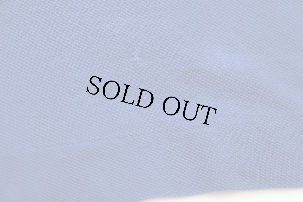 画像6: 70s フランス製 CHEMISE LACOSTE ラコステ ワンポイント コットン 鹿の子 ポロシャツ 青 7★241 (6)