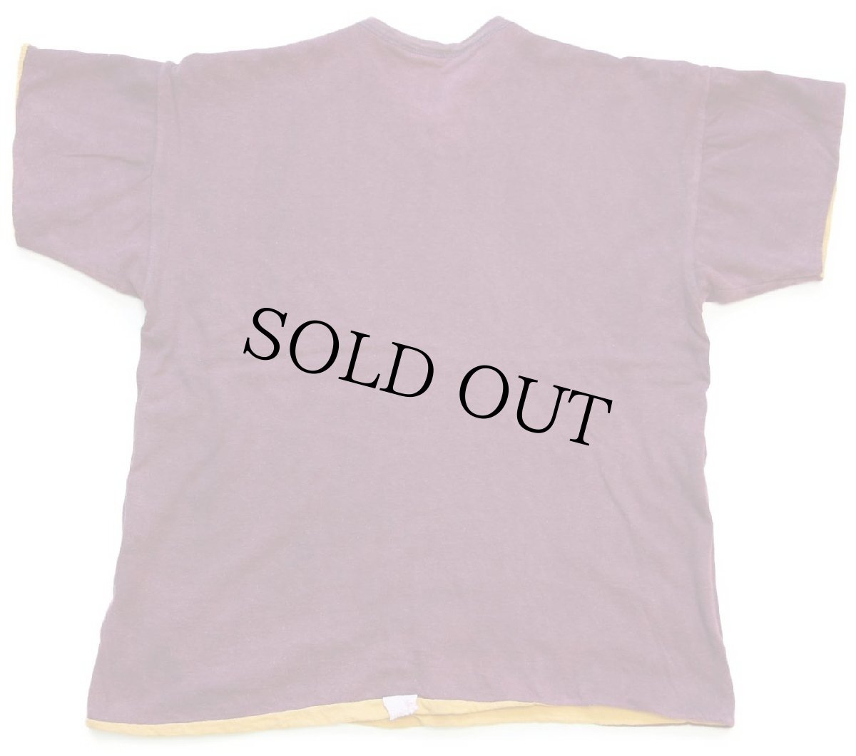 画像7: 60s USA製 CHAMPIONチャンピオン ランタグ CONCORDIA 四段中抜きプリント コットン リバーシブルTシャツ マスタード×バーガンディ M (7)