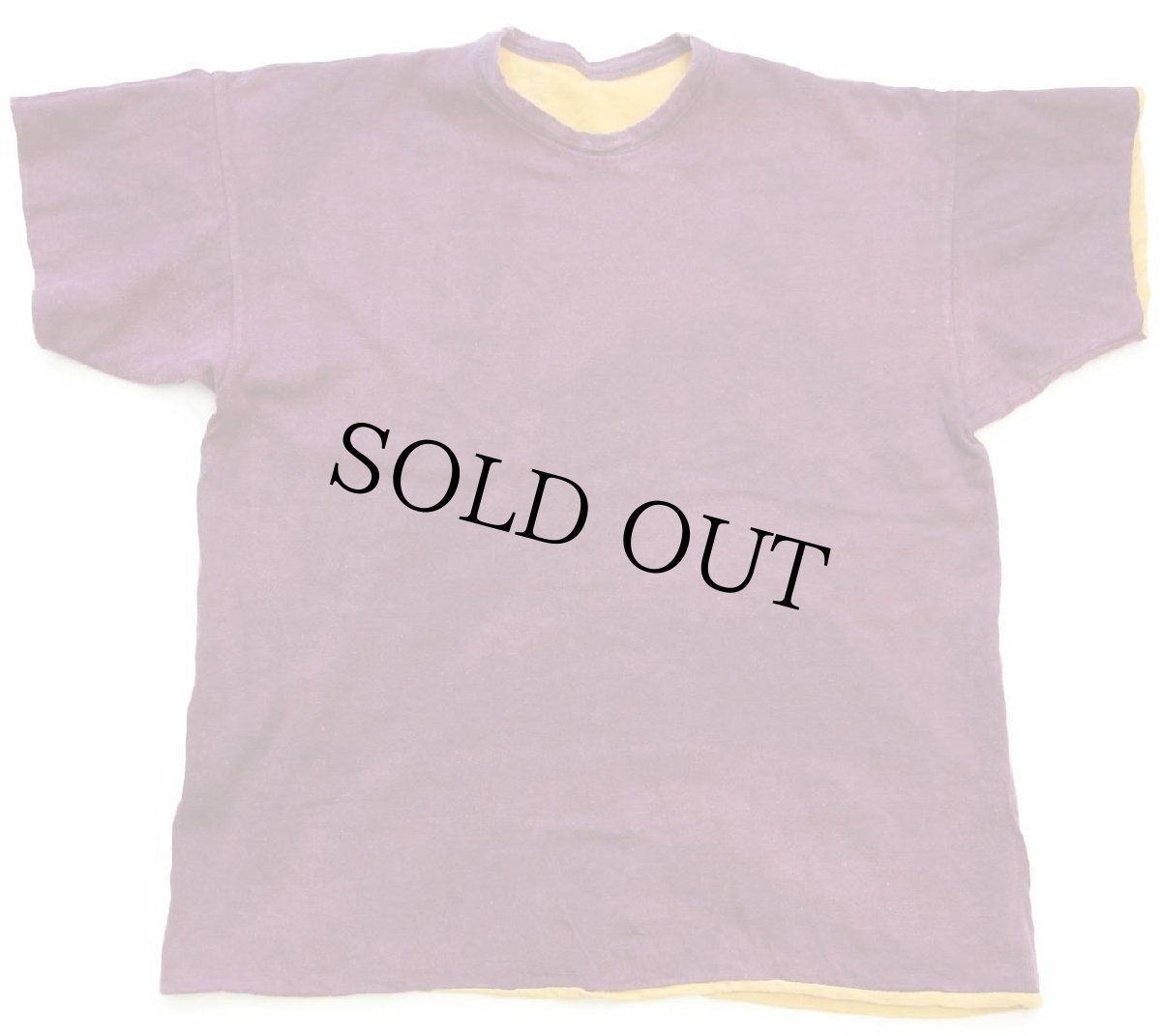 画像6: 60s USA製 CHAMPIONチャンピオン ランタグ CONCORDIA 四段中抜きプリント コットン リバーシブルTシャツ マスタード×バーガンディ M (6)