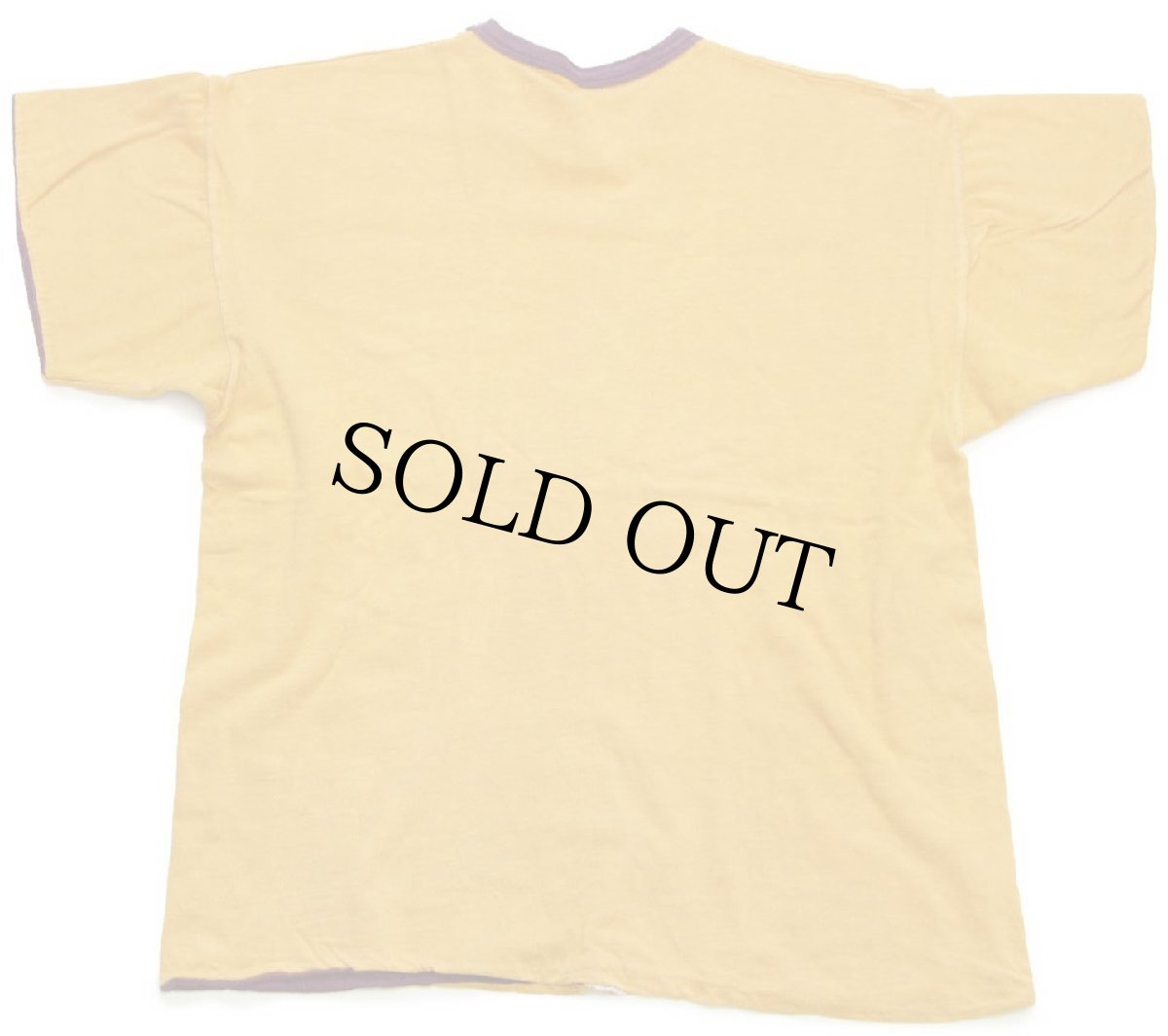 画像2: 60s USA製 CHAMPIONチャンピオン ランタグ CONCORDIA 四段中抜きプリント コットン リバーシブルTシャツ マスタード×バーガンディ M (2)