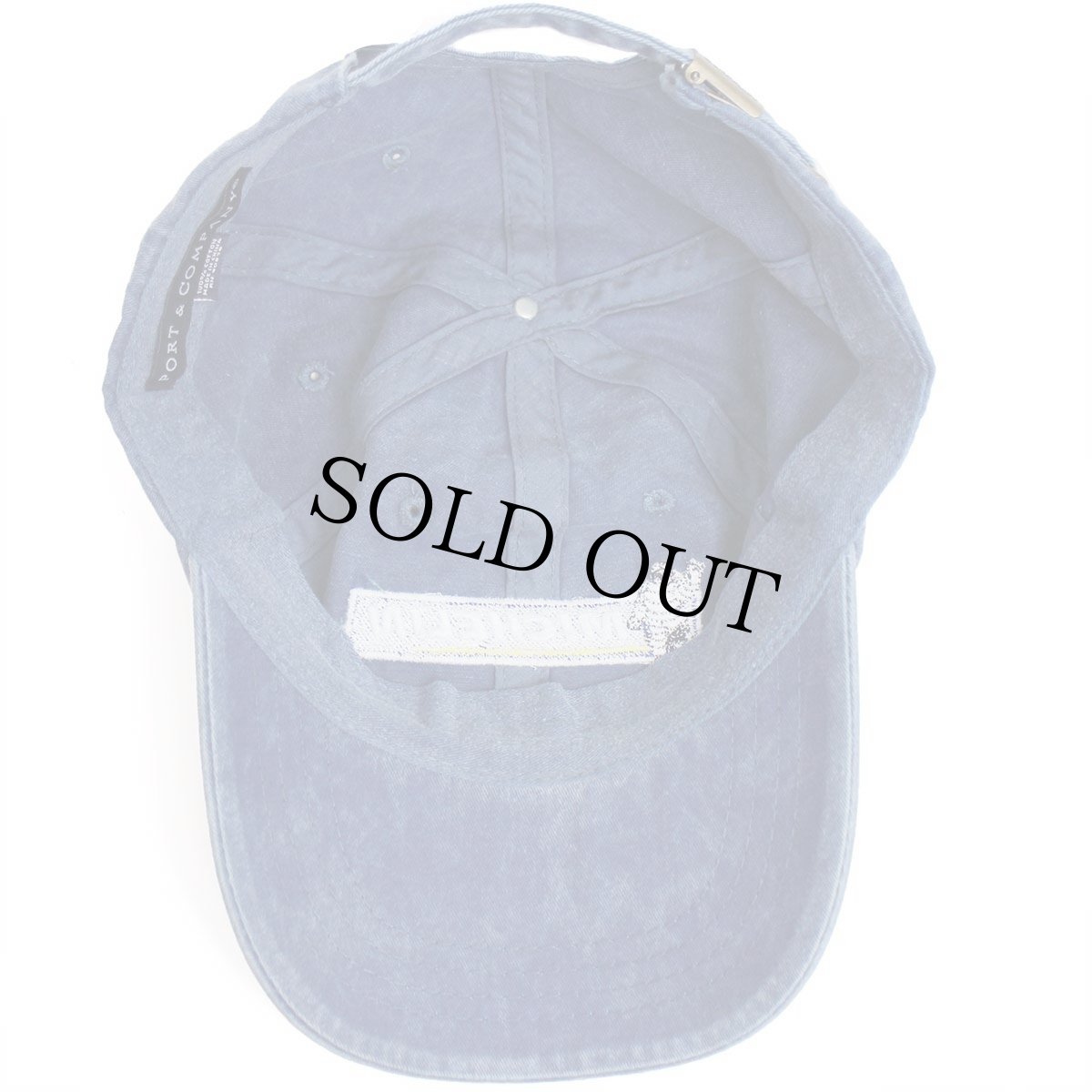 画像8: MICHELIN EARTHMOVER ミシュランマン ビバンダム 刺繍 ウォッシュ加工 コットンキャップ 青 (8)