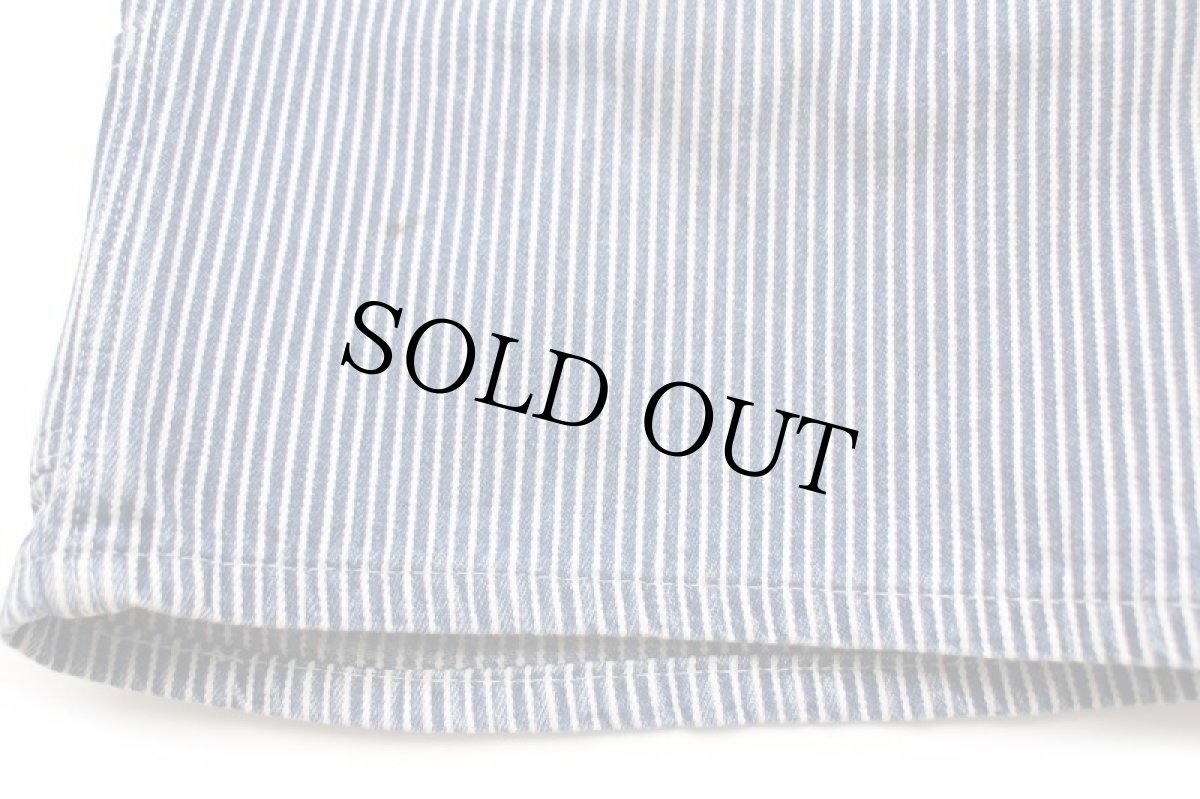 画像7: Dickiesディッキーズ ヒッコリー ストライプ ワーク ショートパンツ w37★ショーツ (7)