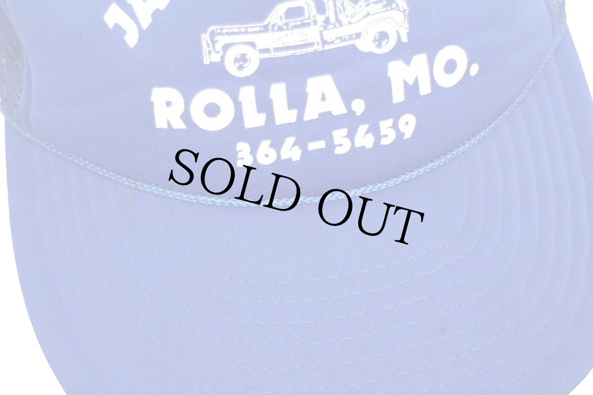 画像7: 00s JACK'S TOWING ROLLA,MO. レッカー車 メッシュキャップ 青 (7)