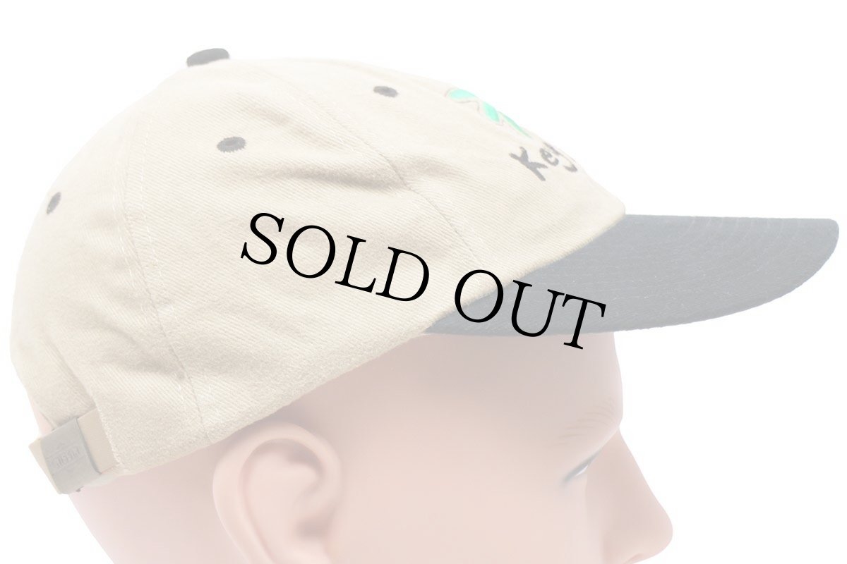 画像4: Key West ヤシの木 刺繍 ツートン 切り替え コットンキャップ 薄茶×黒 (4)