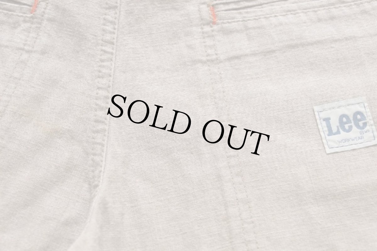 画像7: Leeリー 3/4 DRAWSTRING PANT コットン グロップドパンツ グレーブラウン S★ユーロ ショートパンツ ショーツ (7)