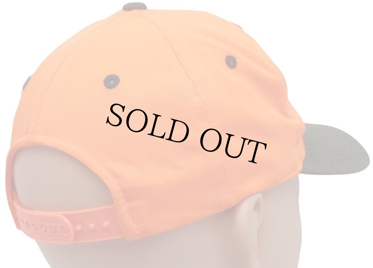 画像2: Med Ford Motors フォード ロゴ刺繍 ツートン 切り替え キャップ 蛍光オレンジ×ブラウン (2)