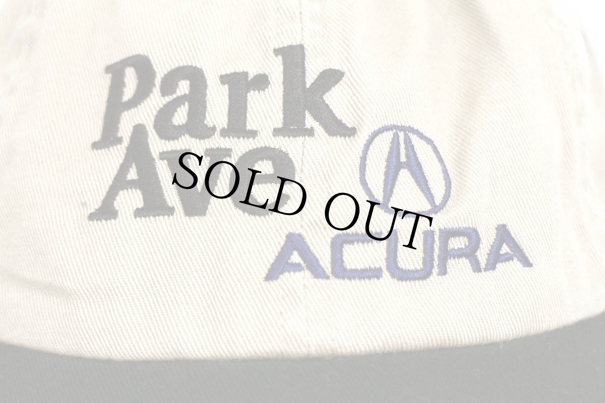 画像5: Park Ave motors ACURAアキュラ ロゴ刺繍 ツートン 切り替え コットンキャップ グレーベージュ×黒 (5)