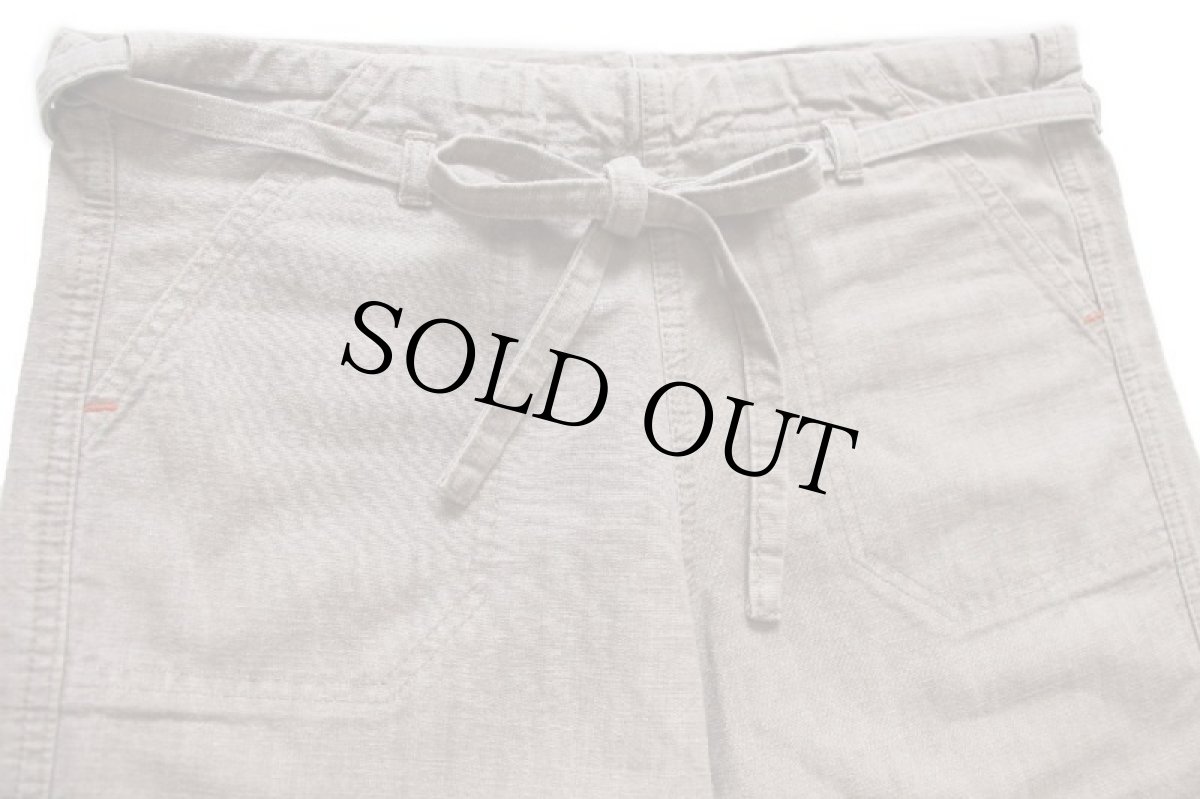 画像3: Leeリー 3/4 DRAWSTRING PANT コットン グロップドパンツ グレーブラウン S★ユーロ ショートパンツ ショーツ (3)