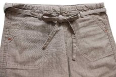 画像3: Leeリー 3/4 DRAWSTRING PANT コットン グロップドパンツ グレーブラウン S★ユーロ ショートパンツ ショーツ (3)