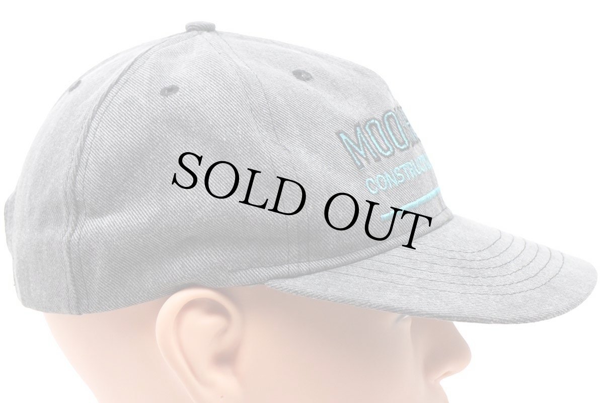 画像4: デッドストック★90s USA製 MOORHOUSE CONSTRUCTION COMPANY 刺繍 ウォッシュ加工 キャップ チャコールグレー (4)