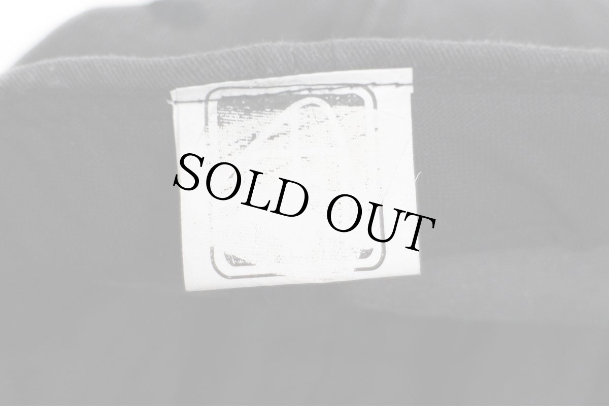 画像6: 00s Dorney Park Wildwater Kingdom SF Steel Force 刺繍 ツートン 切り替え コットンキャップ 黒×カーキ フェード (6)