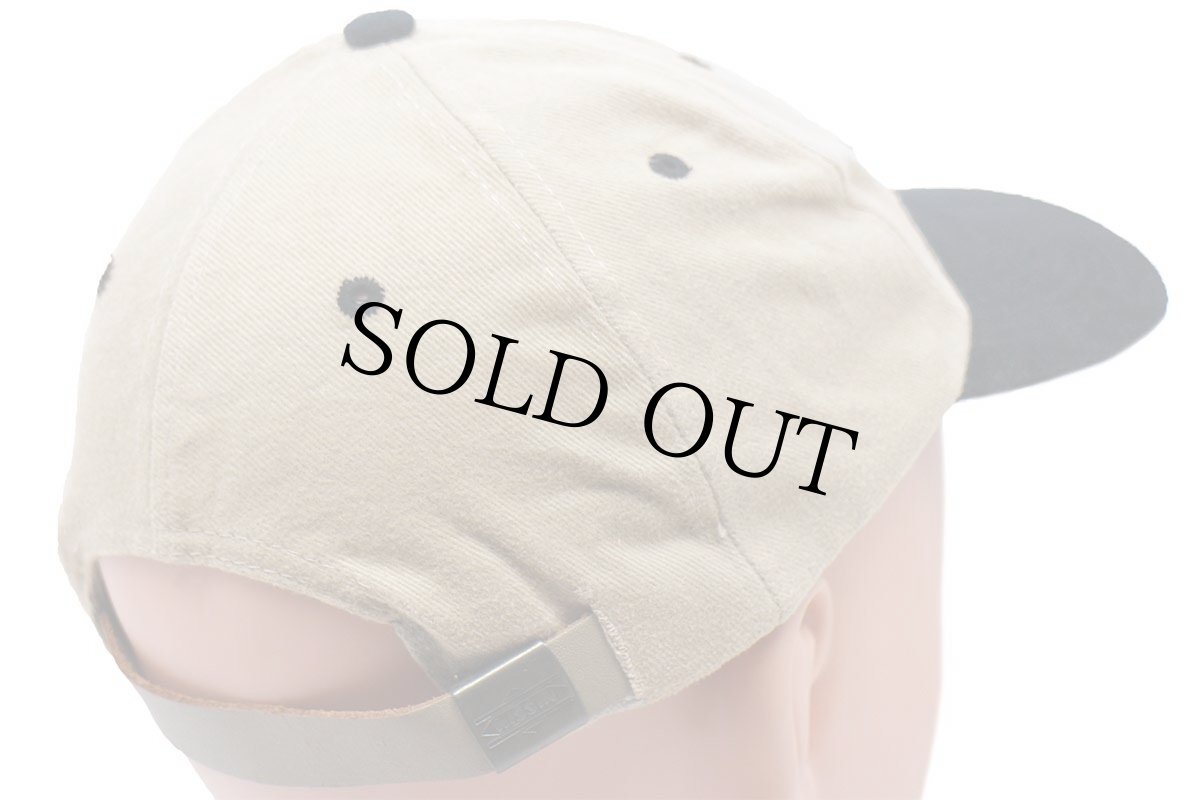 画像2: Key West ヤシの木 刺繍 ツートン 切り替え コットンキャップ 薄茶×黒 (2)