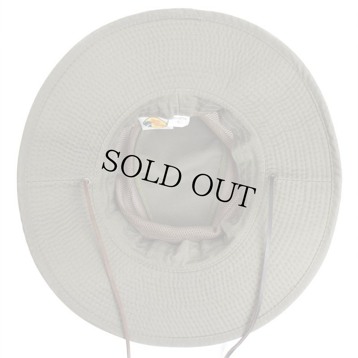 画像6: 00s Bass Pro Shops コットン メッシュ フィッシングハット グリーングレー L (6)