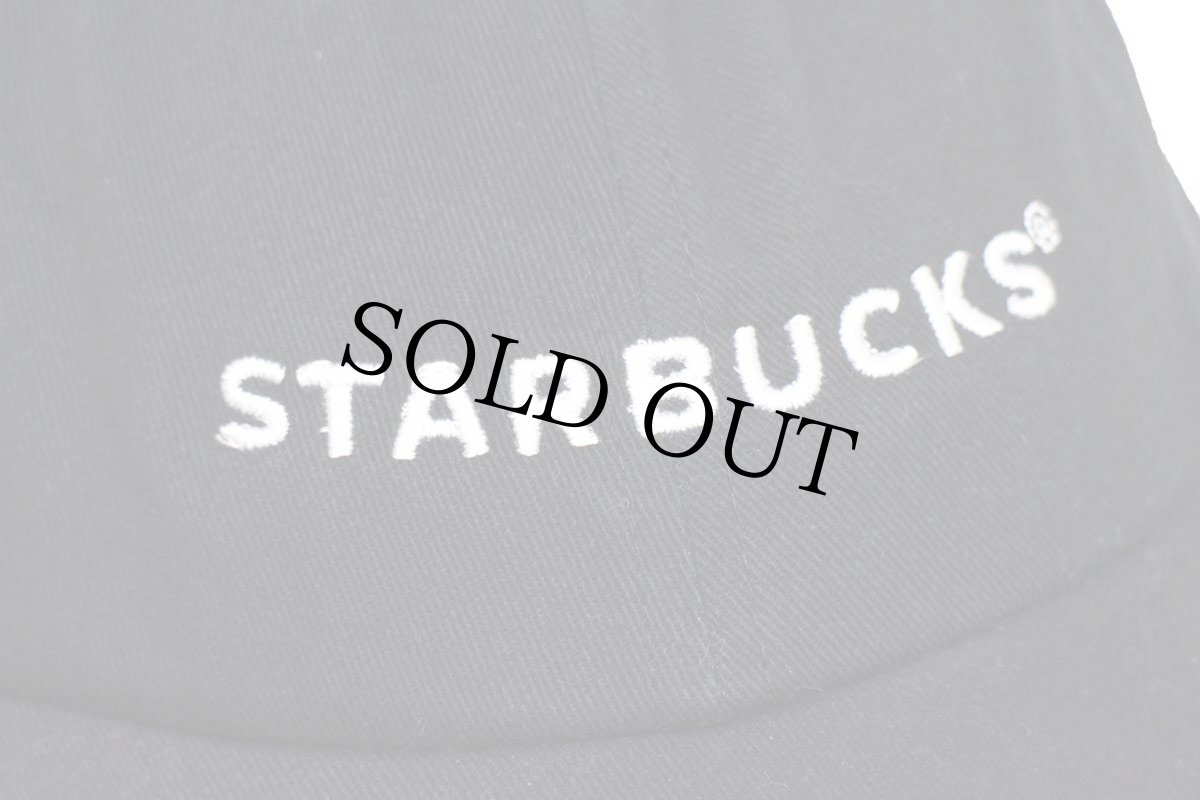 画像5: STARBUCKS COFFEE スターバックス コーヒー ロゴ刺繍 コットンキャップ 黒 (5)