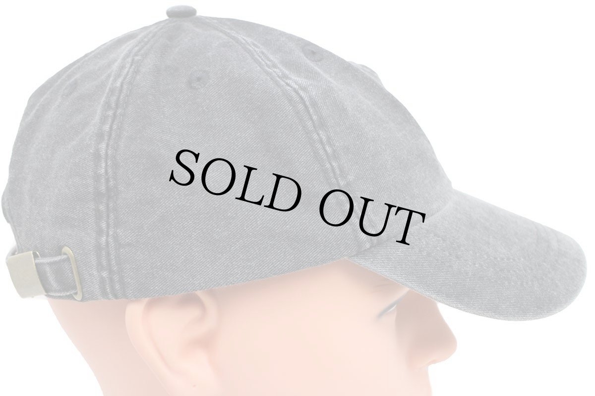 画像4: サンフェイス Baja Tango ロゴ刺繍 ウォッシュ加工 コットンキャップ 炭黒 (4)