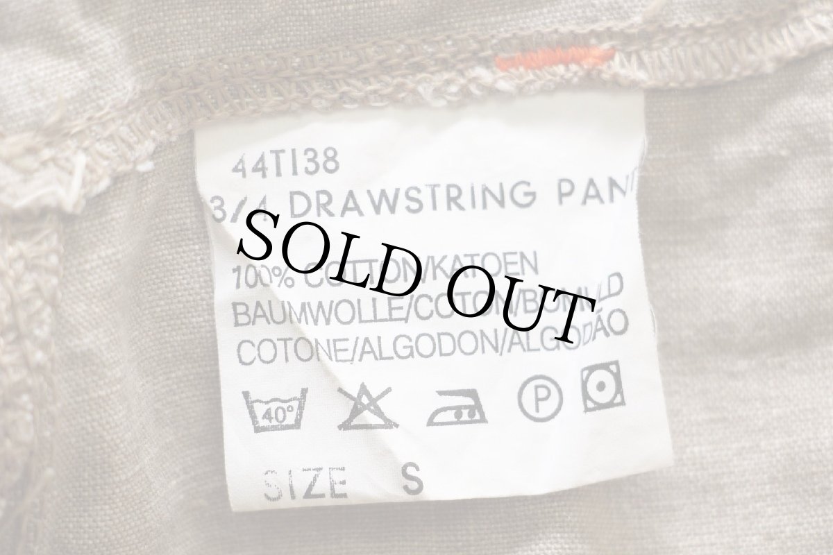 画像5: Leeリー 3/4 DRAWSTRING PANT コットン グロップドパンツ グレーブラウン S★ユーロ ショートパンツ ショーツ (5)