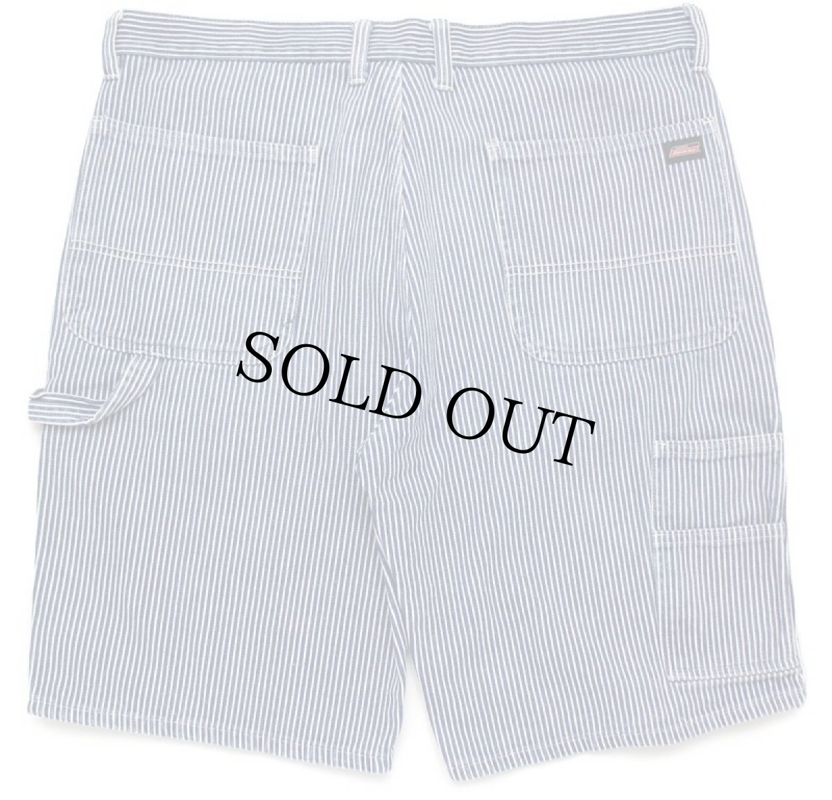 画像2: Dickiesディッキーズ ヒッコリー ストライプ ワーク ショートパンツ w37★ショーツ (2)