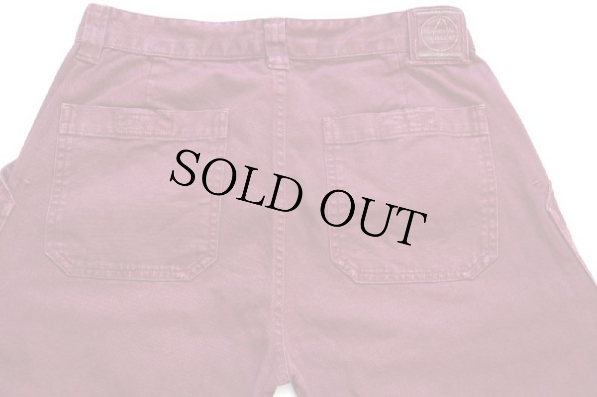 画像5: MURPHY&NYE ベイカータイプ ダブルニー ダック地 パンツ ワインレッド 31 (5)