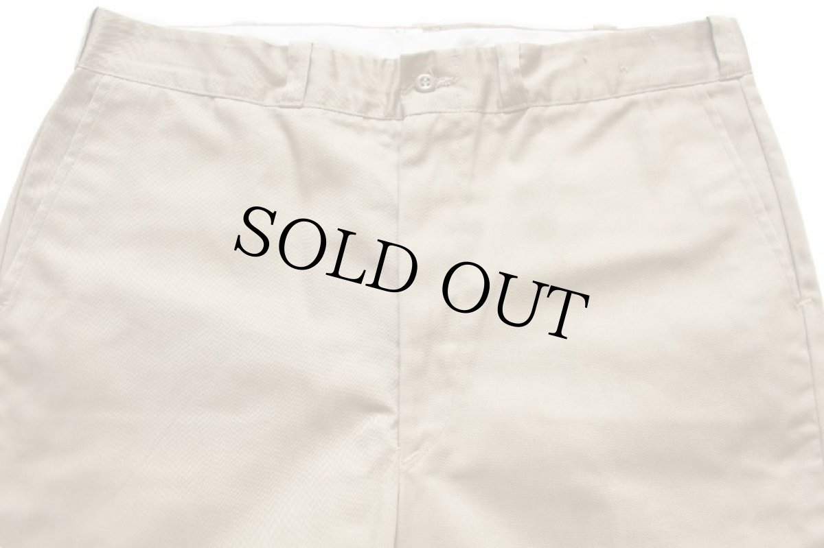 画像4: 70s USA製 Leeリー TECH-TWILL ツイル ワークパンツ カーキ w37 (4)