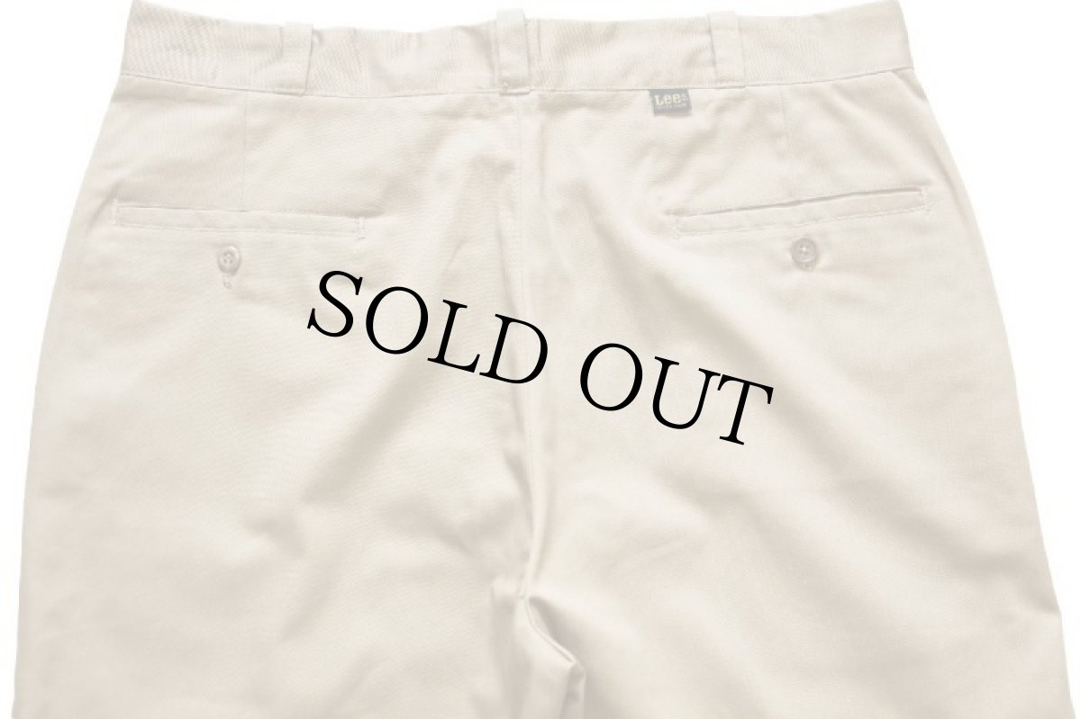 画像5: 70s USA製 Leeリー TECH-TWILL ツイル ワークパンツ カーキ w37 (5)