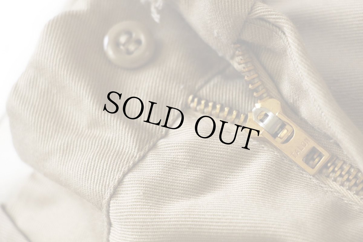 画像7: 70s USA製 Leeリー TECH-TWILL ツイル ワークパンツ カーキ w37 (7)