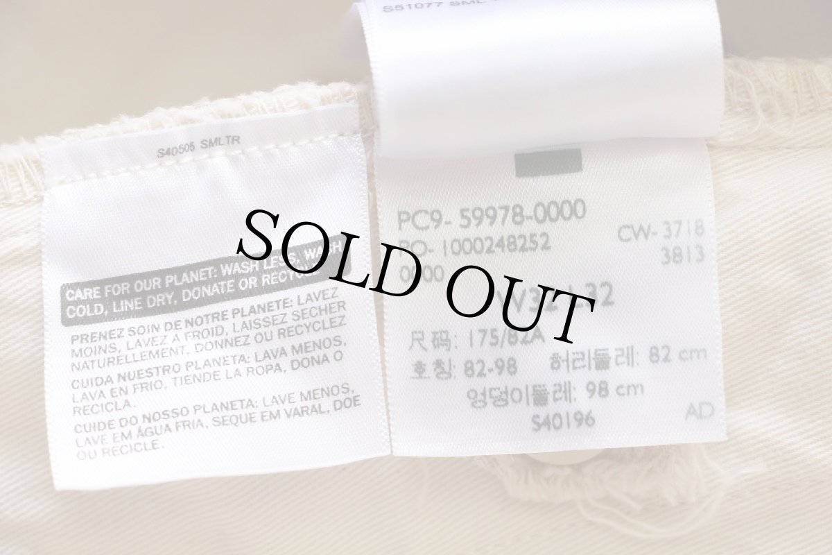 画像6: トルコ製 LEVI'Sリーバイス BIGE コットン×リネン トラウザーズ 杢ベージュ w32★ユーロ (6)