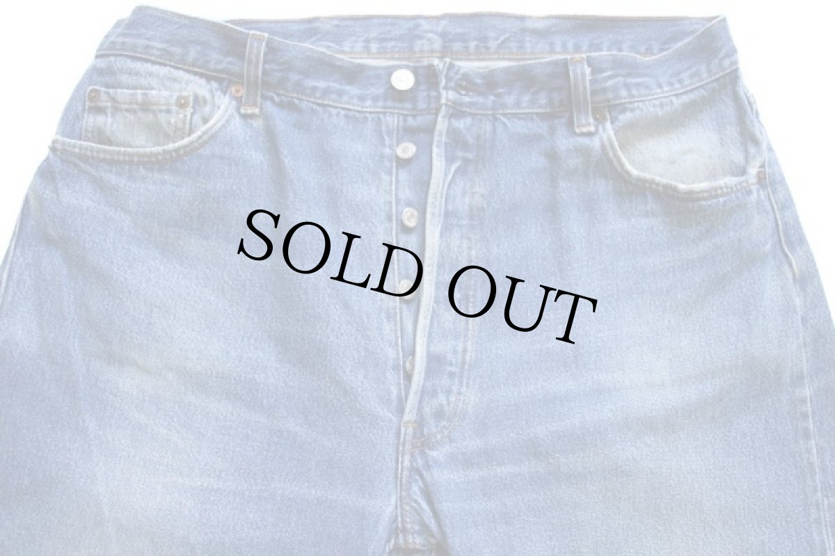 画像4: 80s USA製 Levi'sリーバイス 501 デニムパンツ ヒゲ w40 L32★125 (4)