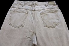 画像5: 90s USA製 L.L.Bean DOUBLE L カラーデニムパンツ グレーベージュ w34 L32 (5)