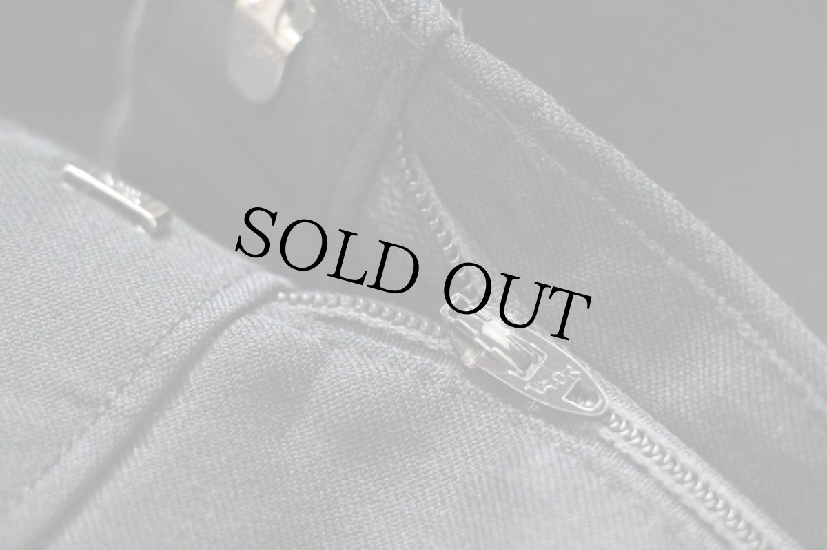 画像7: 80s Levi'sリーバイス Action Slacks STA-PRESTスタプレ スラックス ポリエステルパンツ 黒 w31 (7)