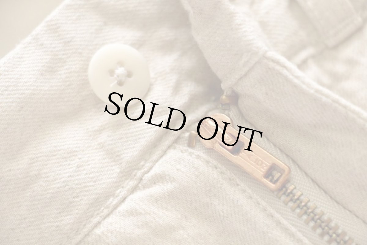 画像7: トルコ製 LEVI'Sリーバイス BIGE コットン×リネン トラウザーズ 杢ベージュ w32★ユーロ (7)