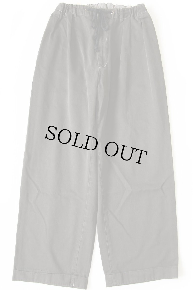 画像2: 90s ポロ ラルフローレン リメイク ツータック コットン チノパン 後染め オリーブ (2)