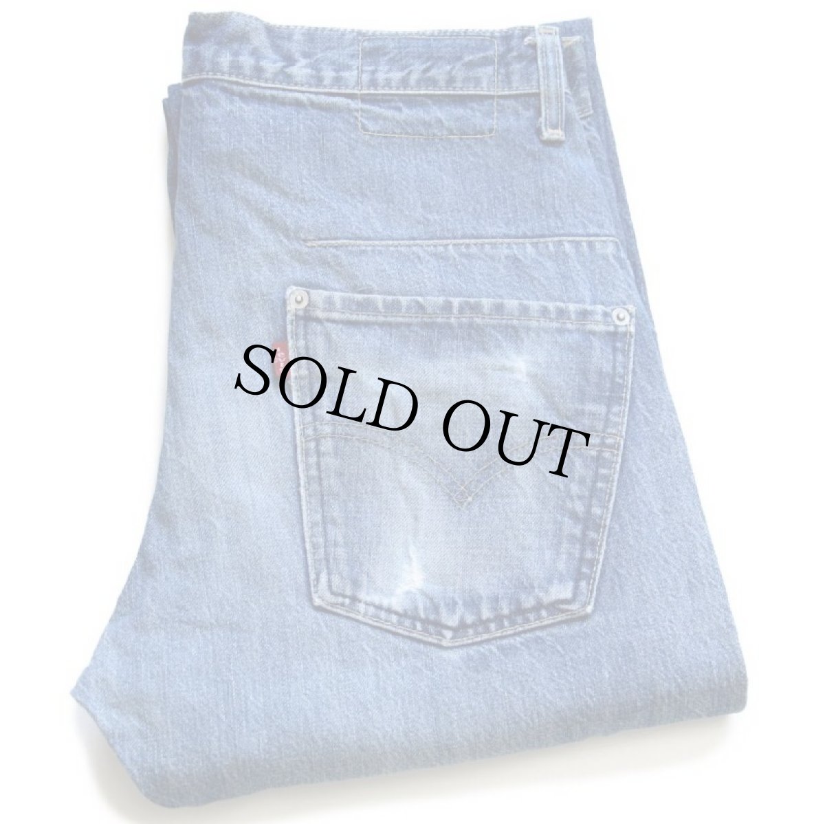 画像1: 00s ポーランド製 Levi'sリーバイス ENGINEERED JEANS 00001 立体裁断 デニムパンツ ヒゲ w32 L34★ユーロ (1)