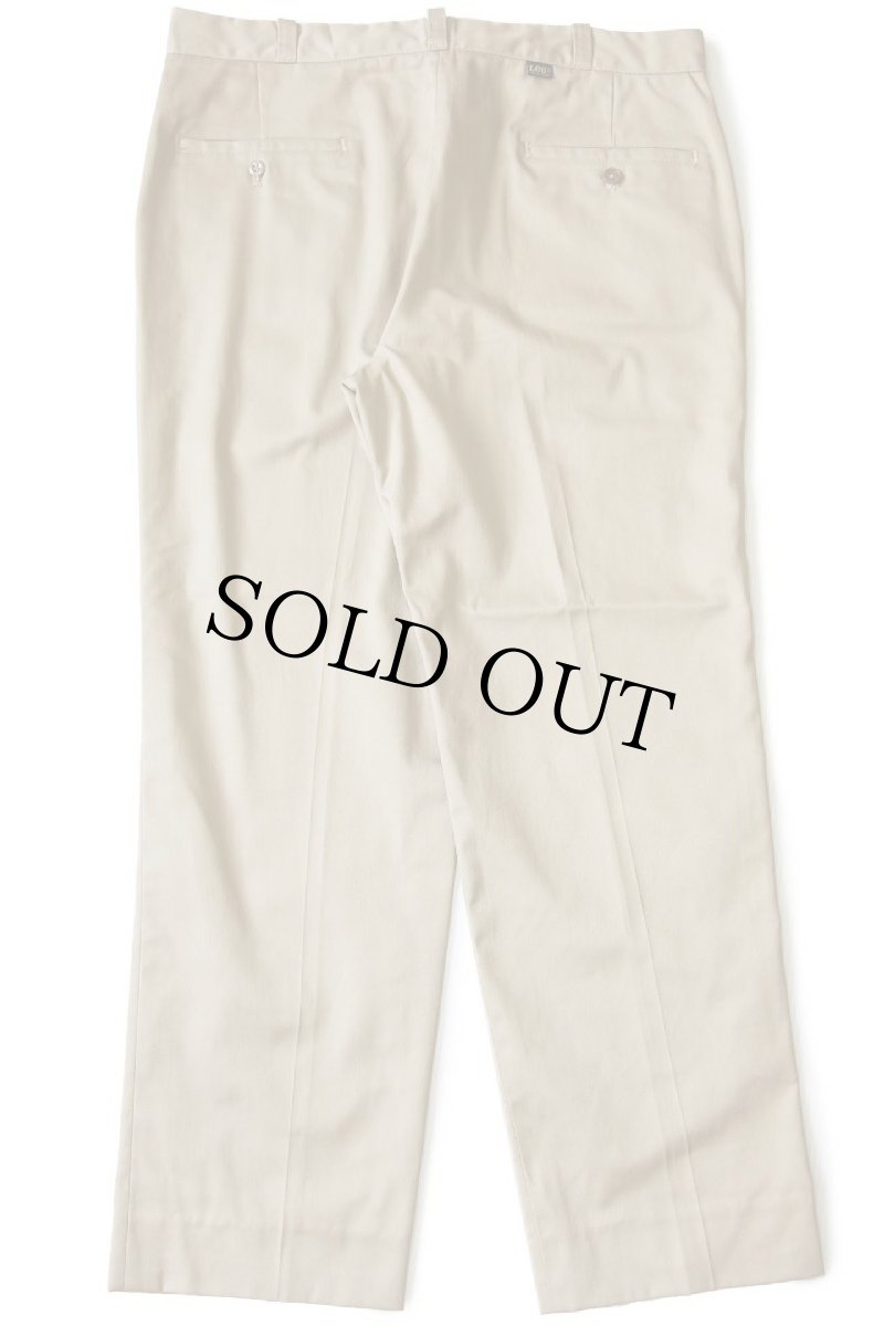 画像3: 70s USA製 Leeリー TECH-TWILL ツイル ワークパンツ カーキ w37 (3)