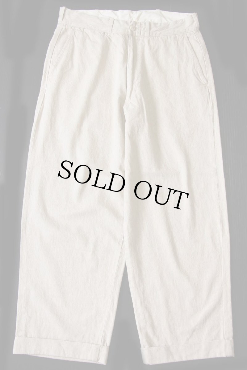 画像2: トルコ製 LEVI'Sリーバイス BIGE コットン×リネン トラウザーズ 杢ベージュ w32★ユーロ (2)