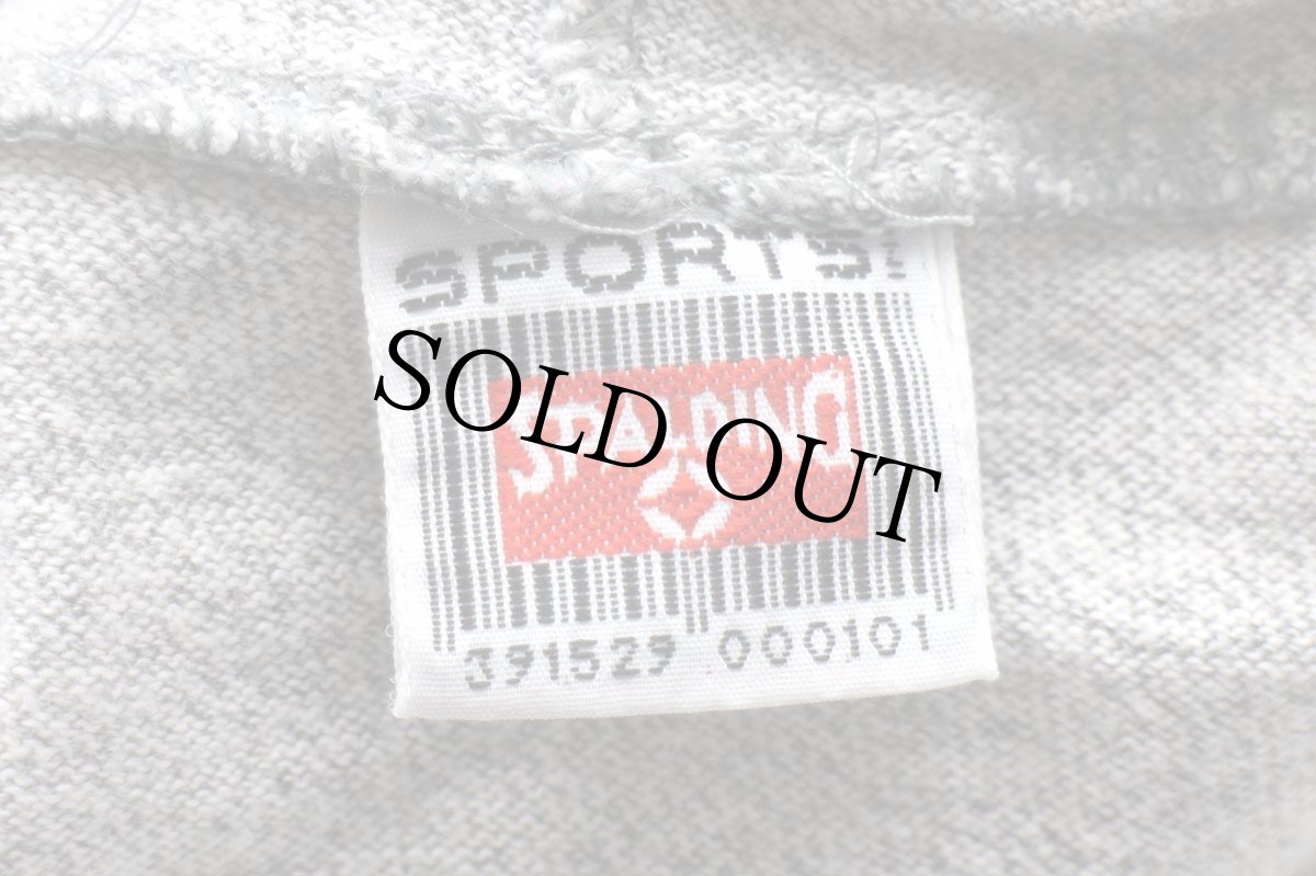 画像4: 90s SPALDINGスポルディング SPORTS B70 ADVENTURES コットン カットソー パーカー 杢グレー L (4)