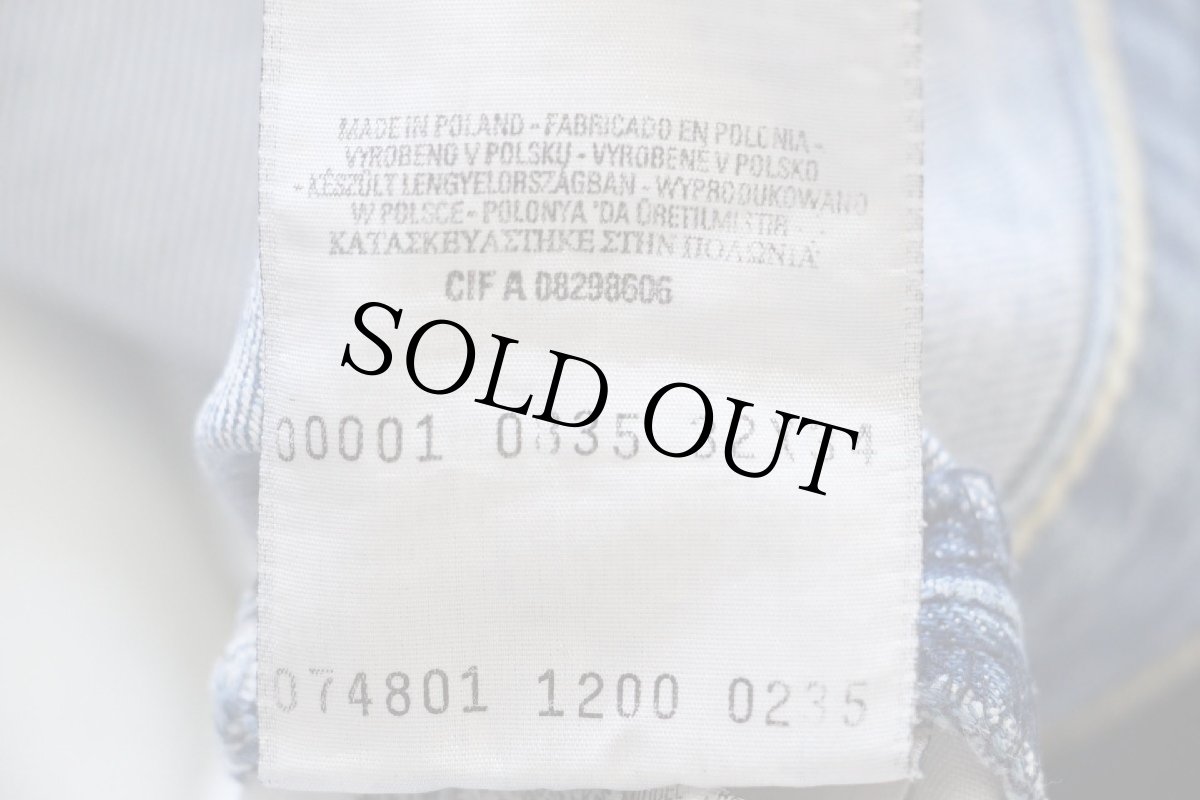 画像6: 00s ポーランド製 Levi'sリーバイス ENGINEERED JEANS 00001 立体裁断 デニムパンツ ヒゲ w32 L34★ユーロ (6)