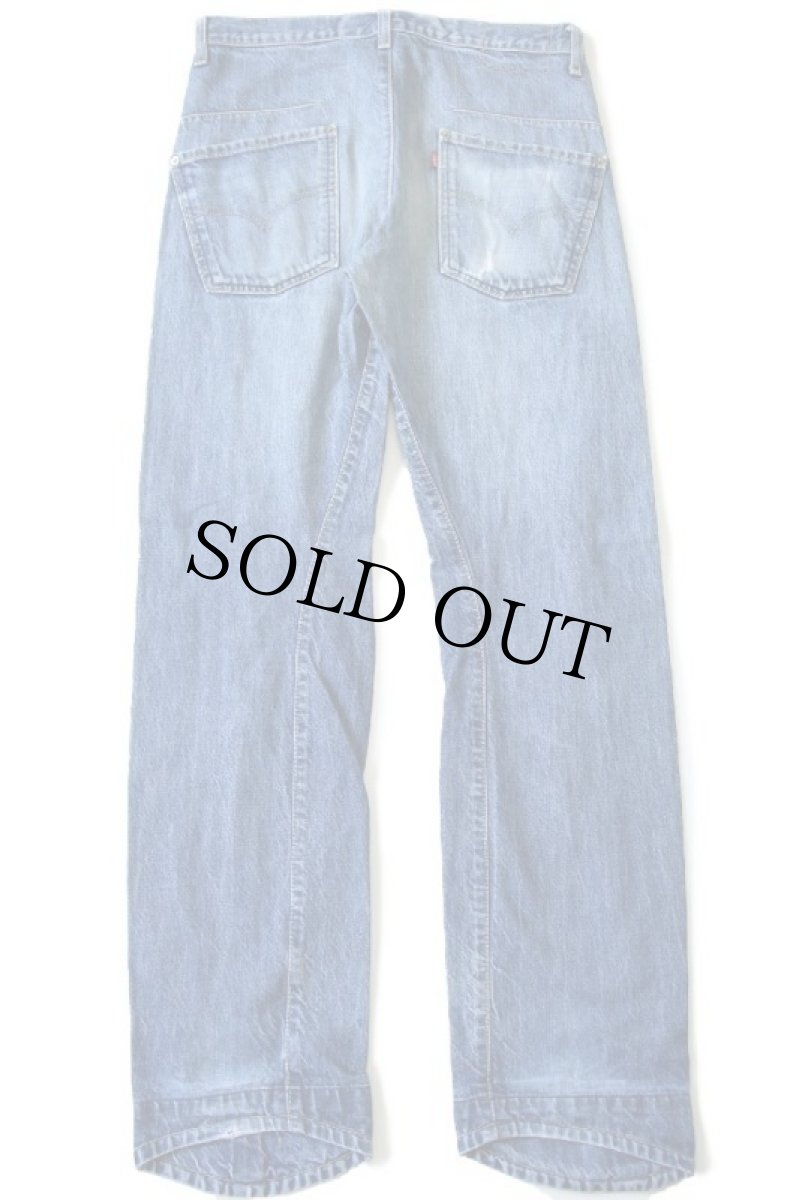 画像3: 00s ポーランド製 Levi'sリーバイス ENGINEERED JEANS 00001 立体裁断 デニムパンツ ヒゲ w32 L34★ユーロ (3)