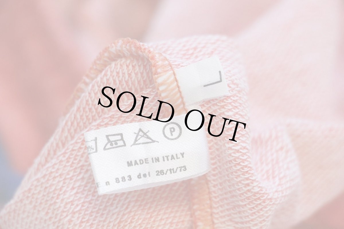 画像6: 90s イタリア製 MASTER ツートン 切り替え コットン イージーパンツ 薄オレンジ×紺 L (6)