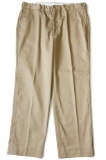 画像2: 70s USA製 Leeリー TECH-TWILL ツイル ワークパンツ カーキ w37 (2)