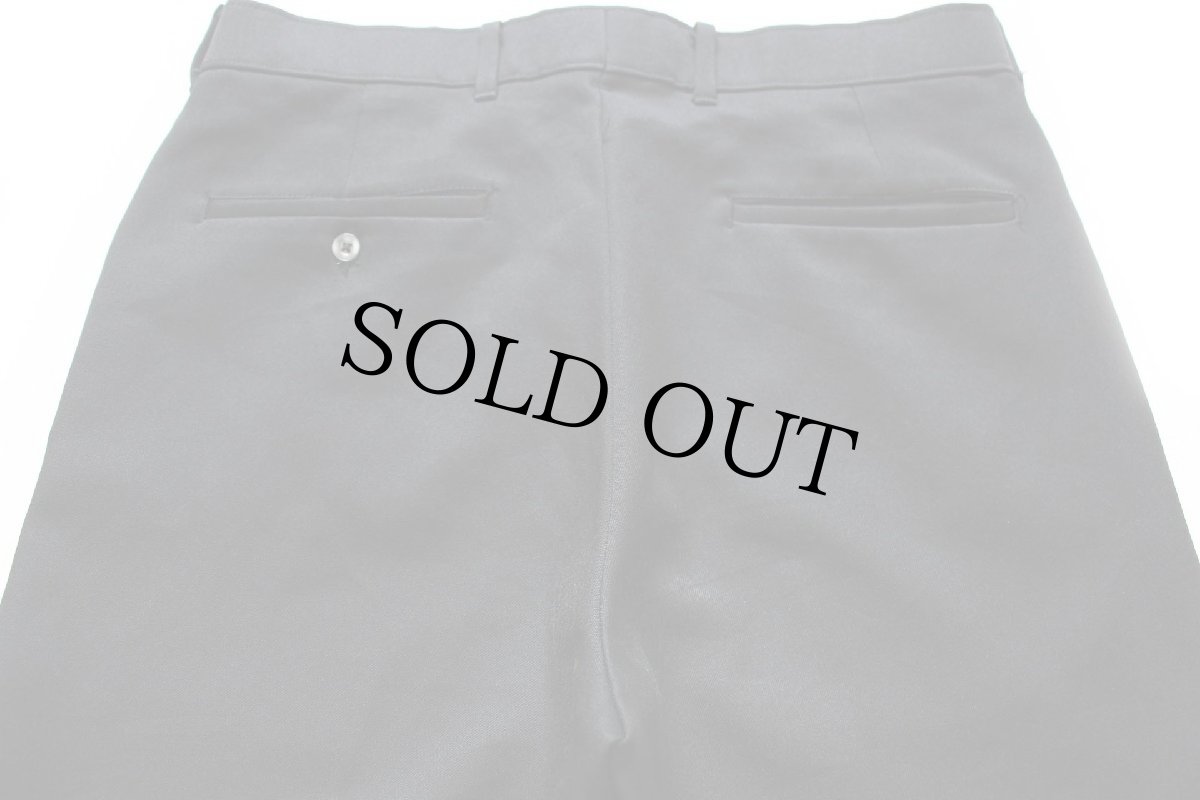 画像5: 80s Levi'sリーバイス Action Slacks STA-PRESTスタプレ スラックス ポリエステルパンツ 黒 w31 (5)