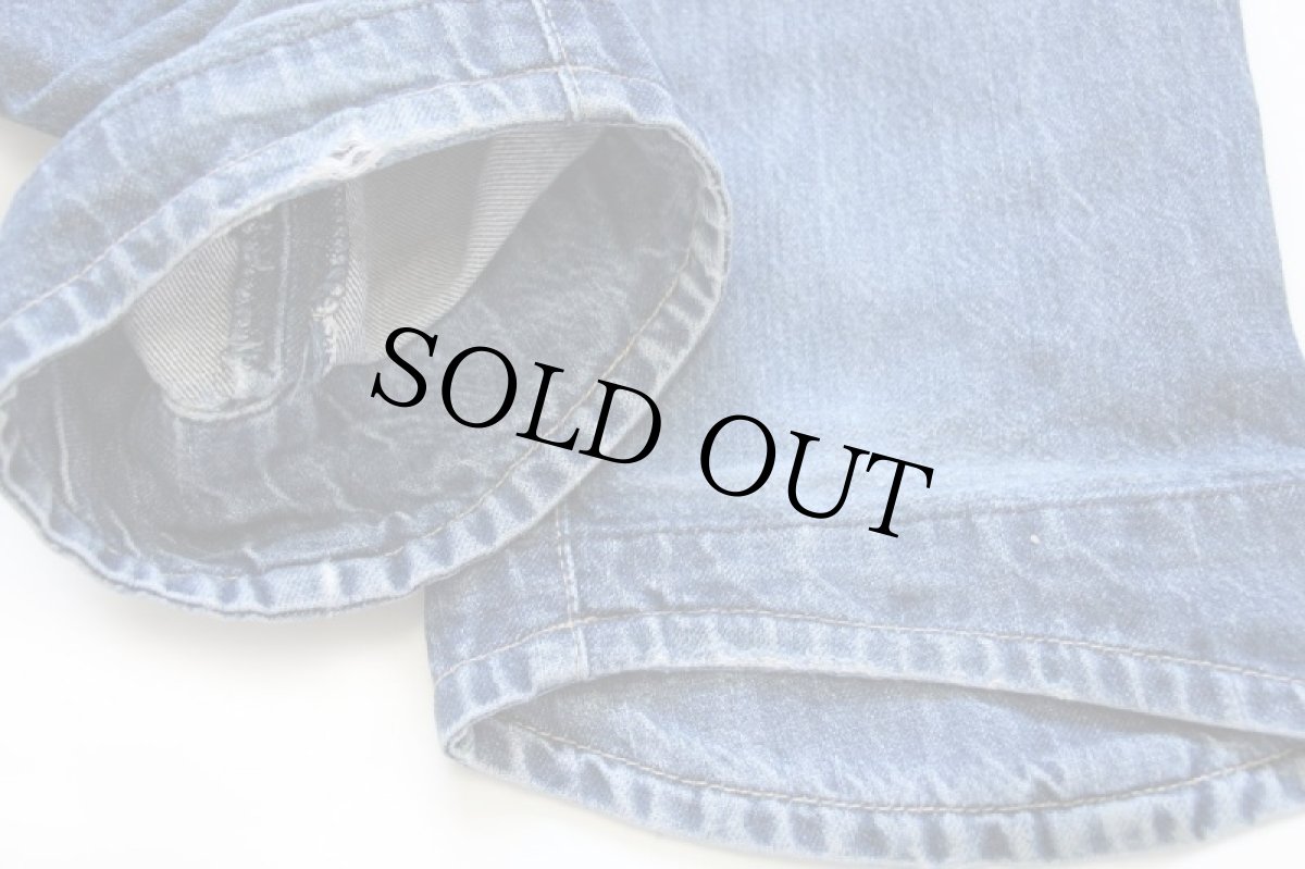 画像7: 00s ポーランド製 Levi'sリーバイス ENGINEERED JEANS 00001 立体裁断 デニムパンツ ヒゲ w32 L34★ユーロ (7)