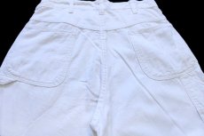 画像5: 70s UNKNOWN コットン ペインターパンツ ホワイト w29 (5)