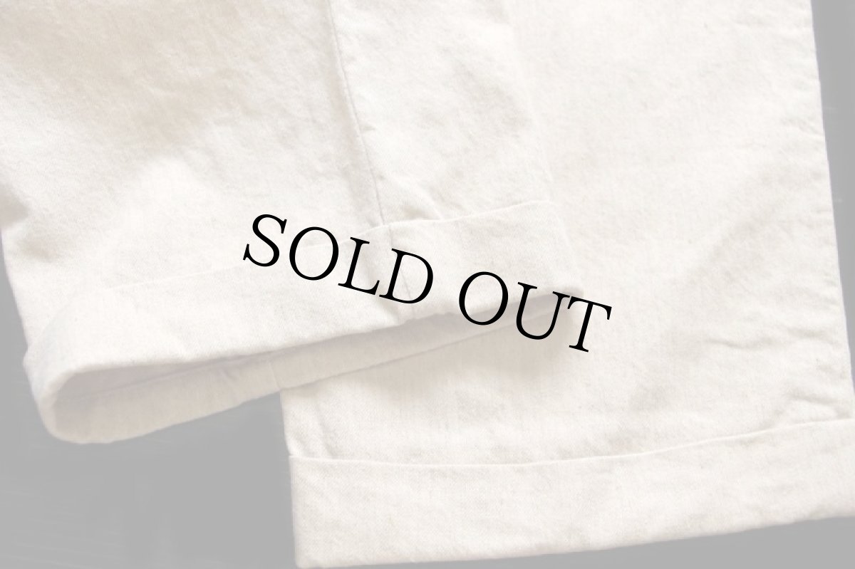 画像8: トルコ製 LEVI'Sリーバイス BIGE コットン×リネン トラウザーズ 杢ベージュ w32★ユーロ (8)